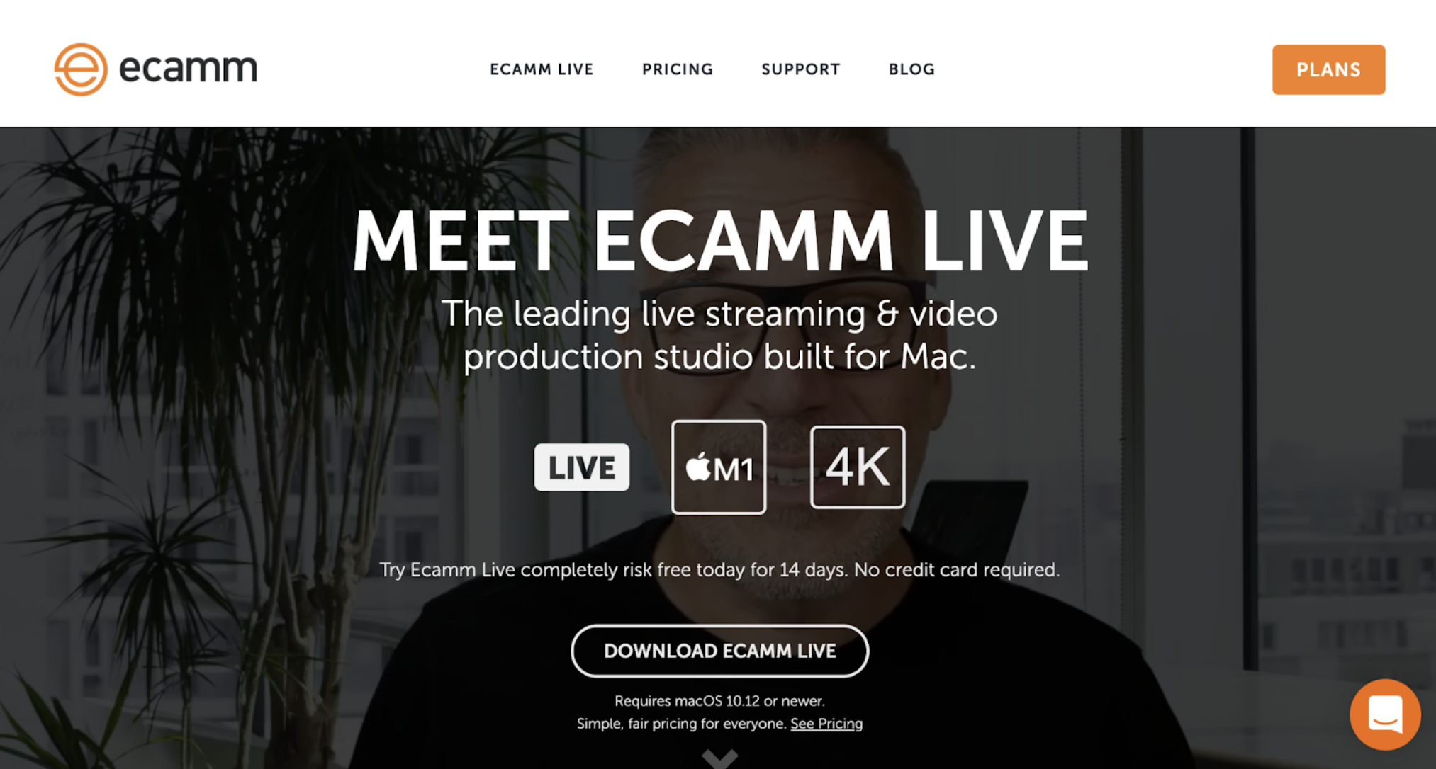 Ecamm homepage